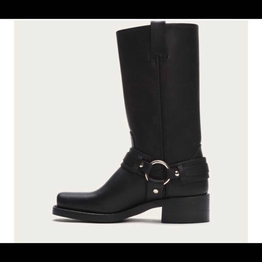 Fry women’s belted harness 12” motorcycle boots